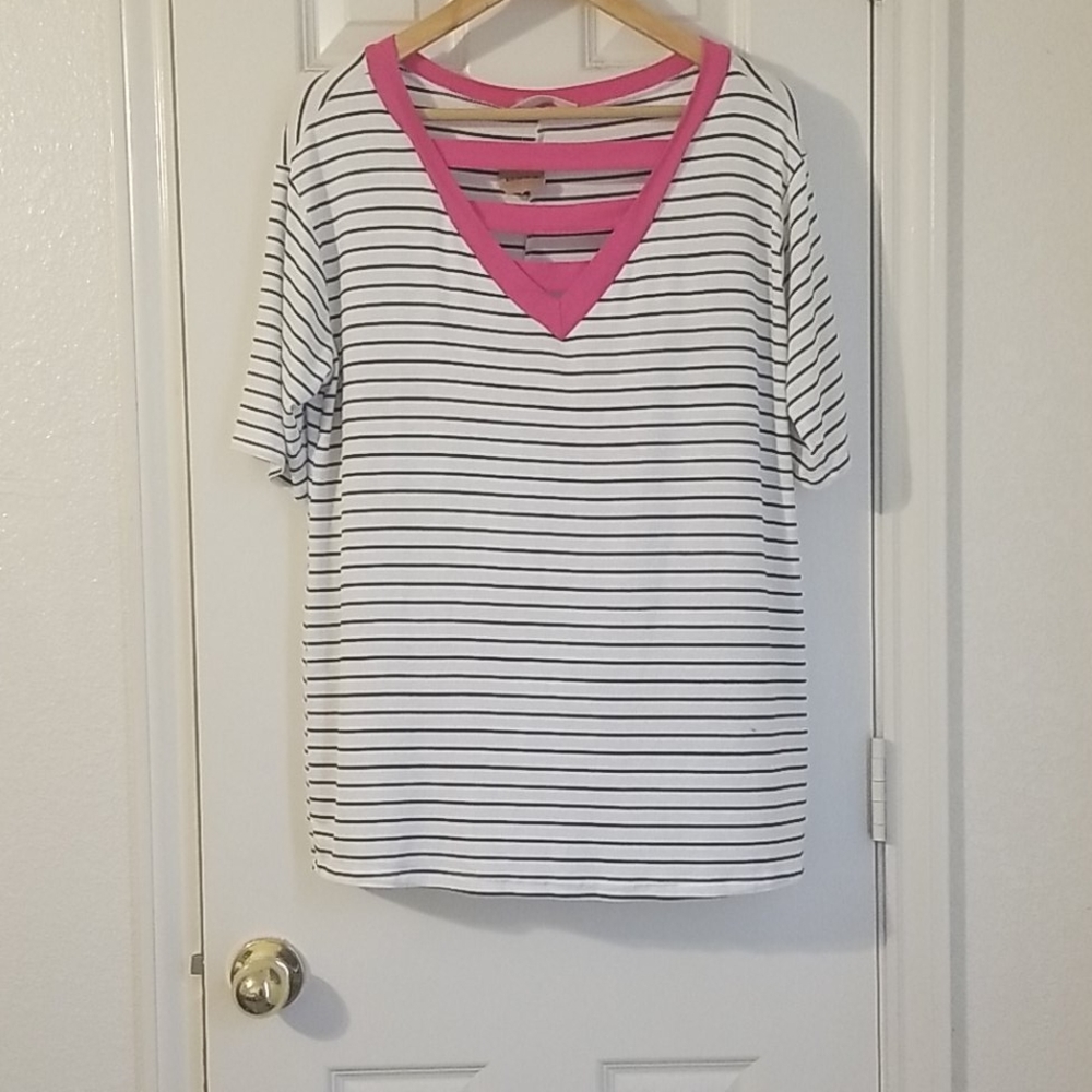 Hot Pink Cut Out Top